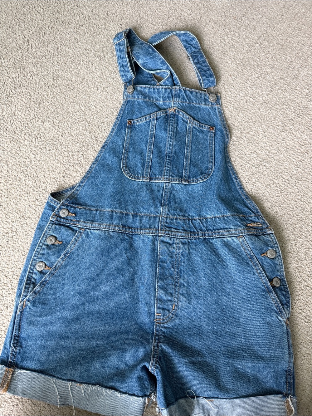 Old Navy Blue Denim Short Overalls